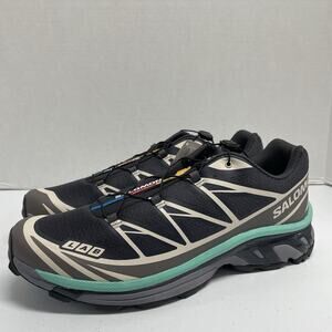 Salomon XT-6 Nine Iron Waterfall L47620500 Size 13 Black Hiking Trail Running